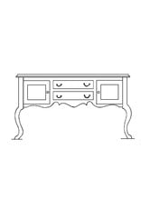 MBT 40.34.001 Esszimmerschrank Queen Anne Stil