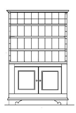 NVM 40.34.002 unterzeichnet Schrank Kolonialstil