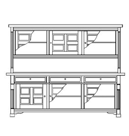 NVM 40.34.006 Eiche Esszimmer Schrank