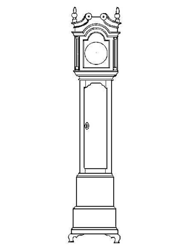 MBT Staand horloge - Bouwtekening Schaal 1 : 12 (40.34.013)