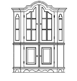MBT Porseleinkast - Bouwtekening Schaal 1 : 12 (40.34.026)