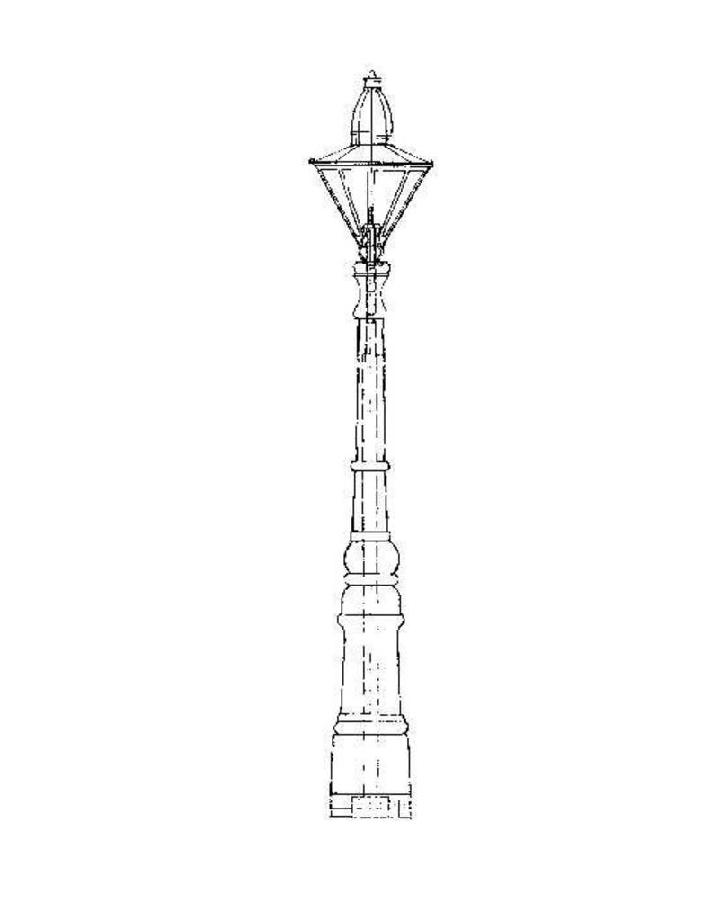MBT Utrechtse pleinlantaarn (ca 1900) - Bouwtekening Schaal 1 : N/A (40.35.015)