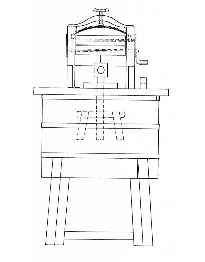 MBT Handwasmachine - Bouwtekening Schaal 1 : 8 (40.35.018)