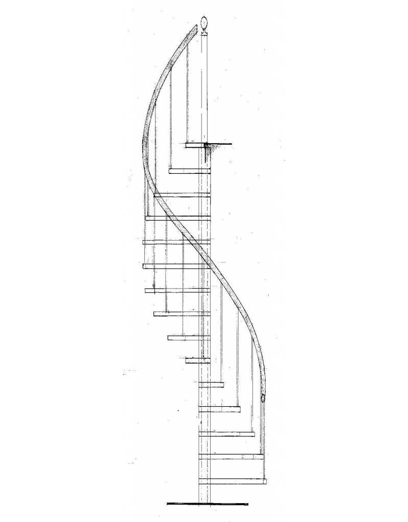 NVM 40.35.032 Offene Wendeltreppe für Puppenhaus