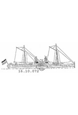 MBT 16.10.072 Raddampfer für den Passagierdienst nach Suriname " Curacao" (1849) ex Zr.Ms. Curacao (II)