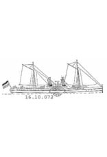 MBT 16.10.072 raderstoomschip voor de pass.dienst op Suriname " Curacao" (1849) ex Zr.Ms. Curacao (II)