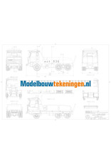 MBT DAF gasflessen aanhanger - Bouwtekening Schaal 1 : XX (40.04.050)