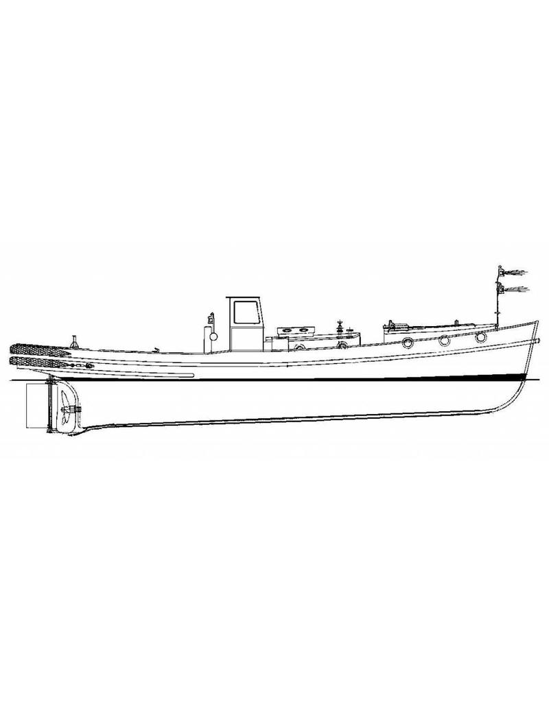 MBT 16.14.018 motorsleepboot Stadsreiniging Amsterdam van 16 m.("Amsterdammertje") (1959)