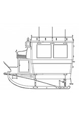MBT Omnibus slee Zwitserse Posterijen - Bouwtekening Schaal 1 : 10 (40.36.007)