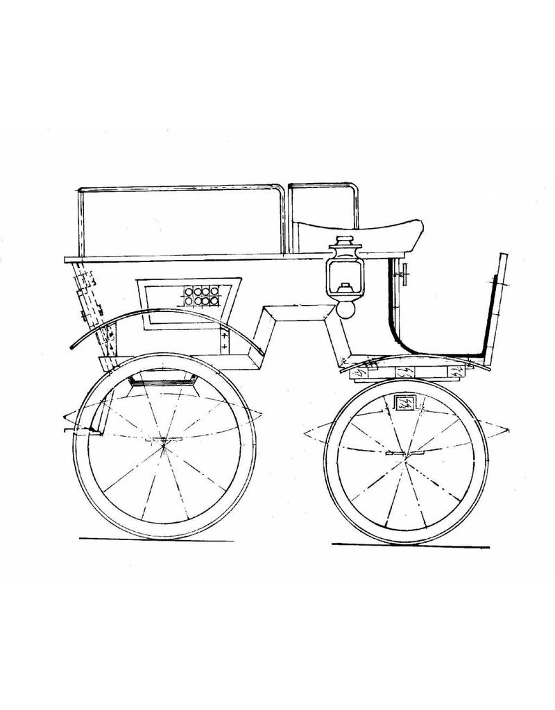 MBT Bokkenwagen van H.K.H. Prinsews Wilhelmina - Bouwtekening Schaal 1 : 8 (40.37.012)