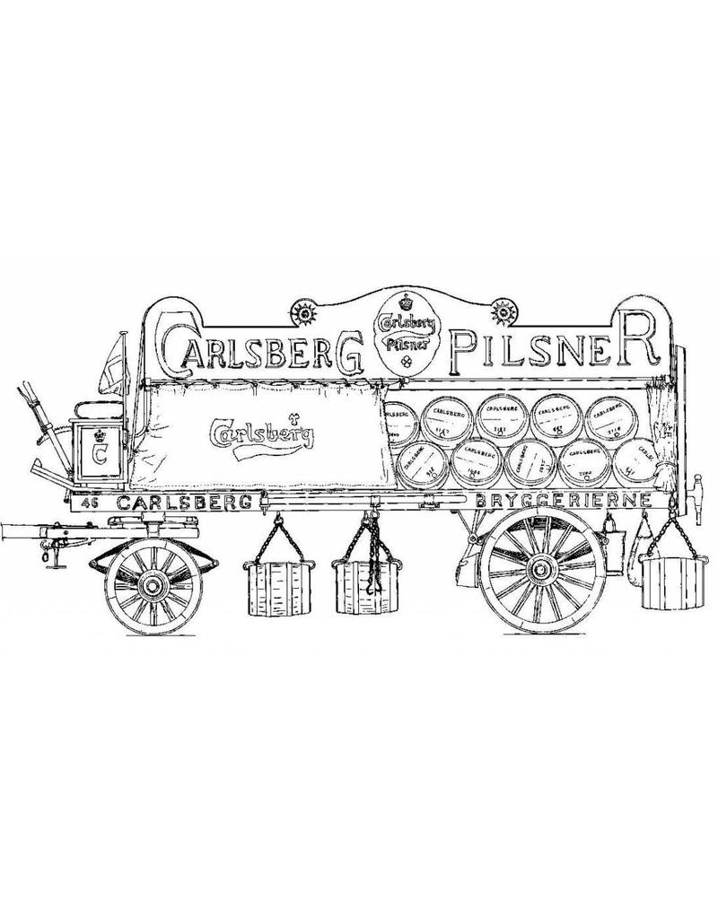 MBT Carlsberg Brauereiwagen - Bauzeichnung Maßstab 1 : 10 (40.38.005)
