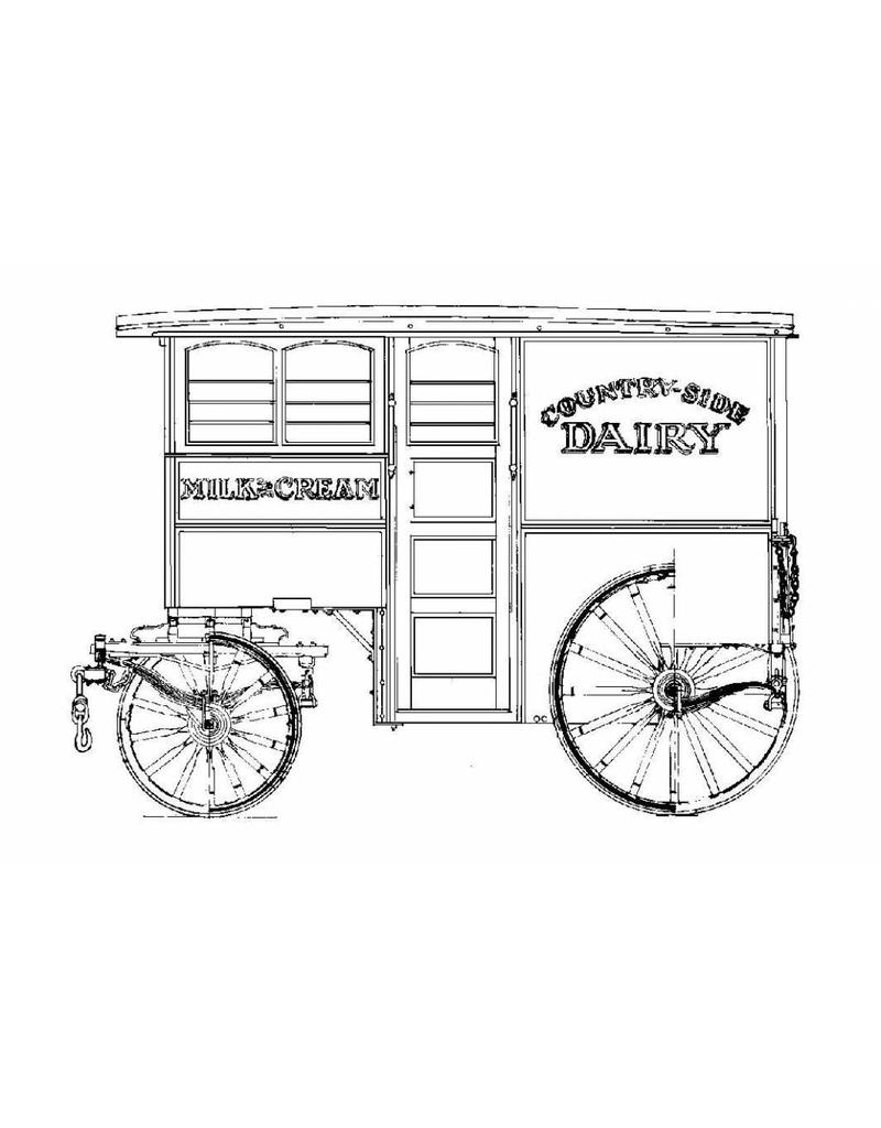 MBT Amerikaanse melkwagen - Bouwtekening Schaal 1 : 8 (40.38.030)