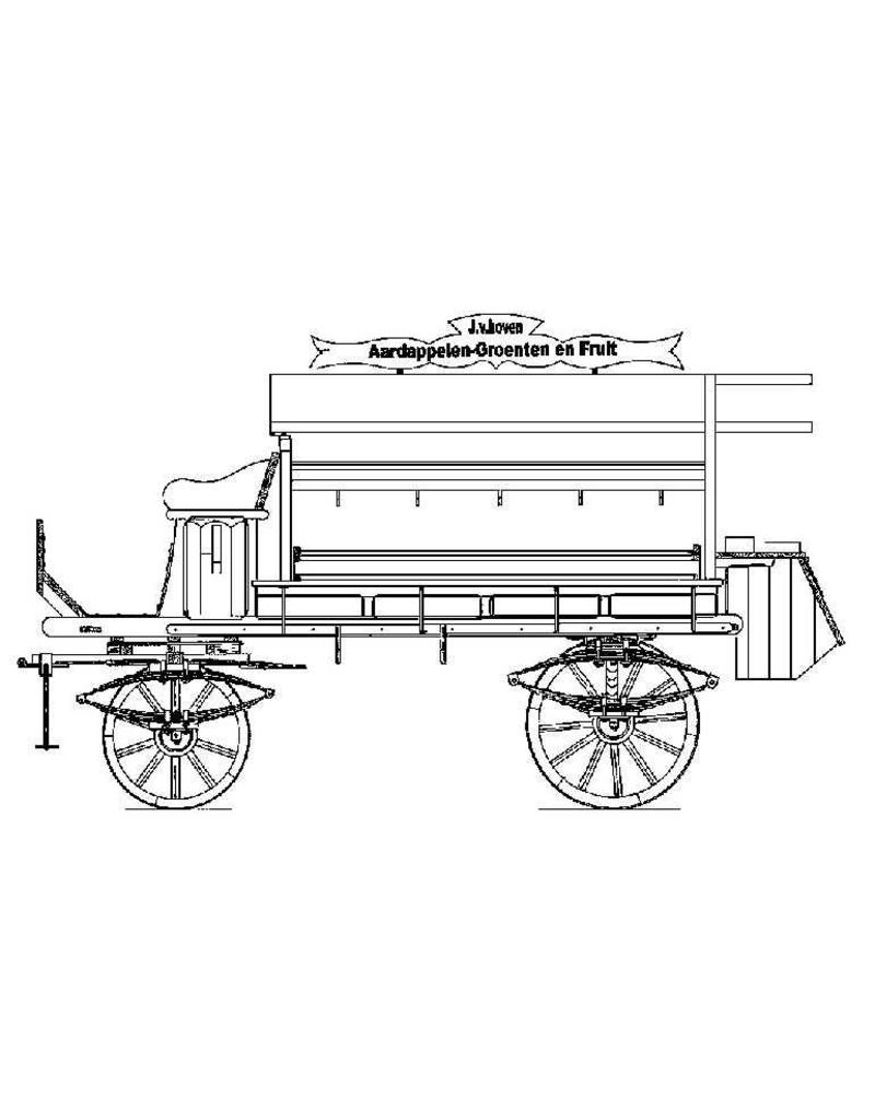 MBT Groentenwagen uit Blaricum - Bouwtekening Schaal 1 : 8 (40.38.035)