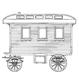 MBT Hollandse woonwagen - Bouwtekening Schaal 1 : 8 (40.38.038)