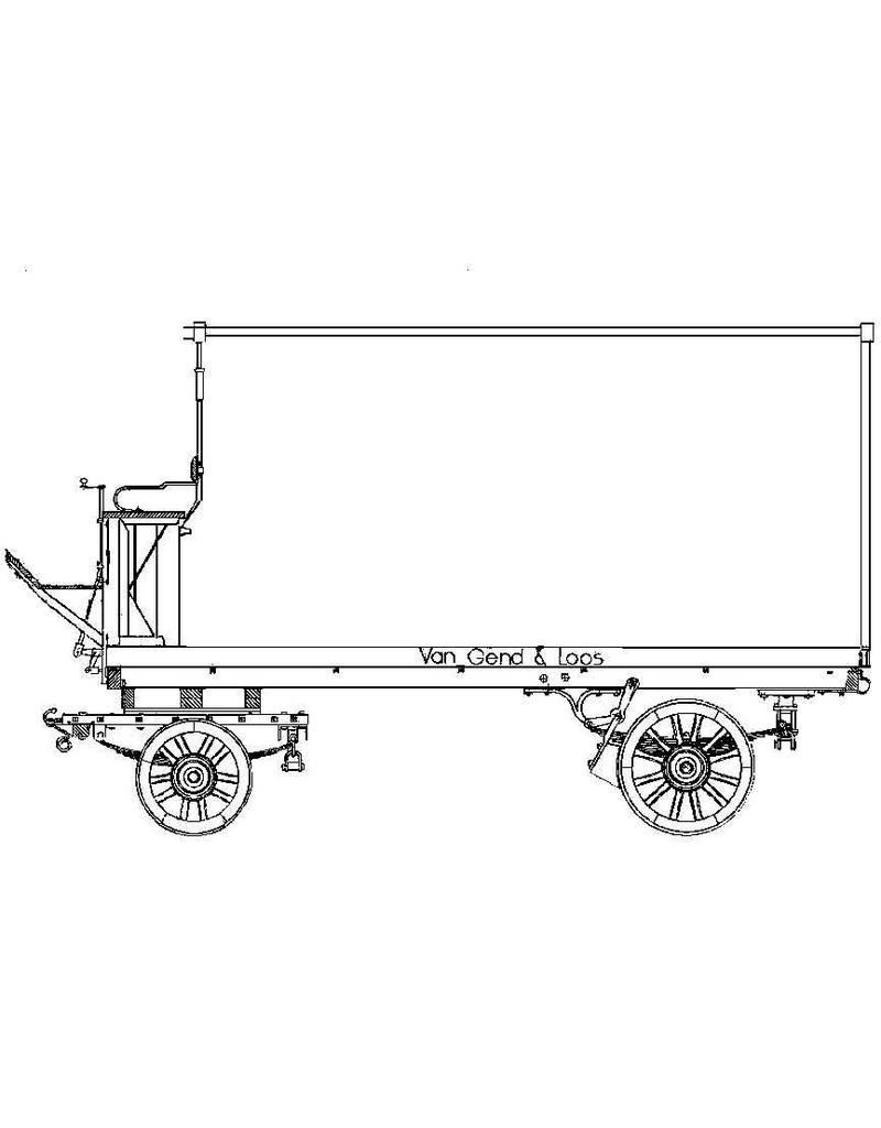 MBT Firmenwagen "van Gend en Loos" - Bauzeichnung Maßstab 1 : 8 (40.38.041)