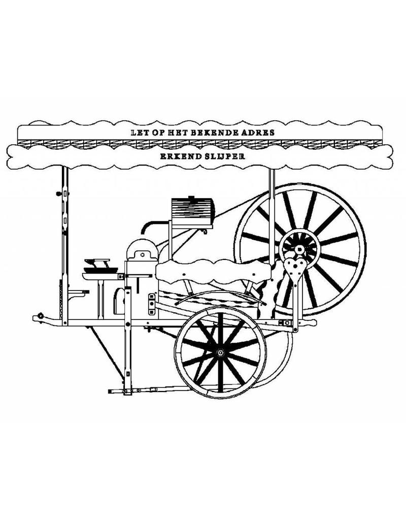 MBT Grote slijpershandkar - Bouwtekening Schaal 1 : 8 (40.39.002)