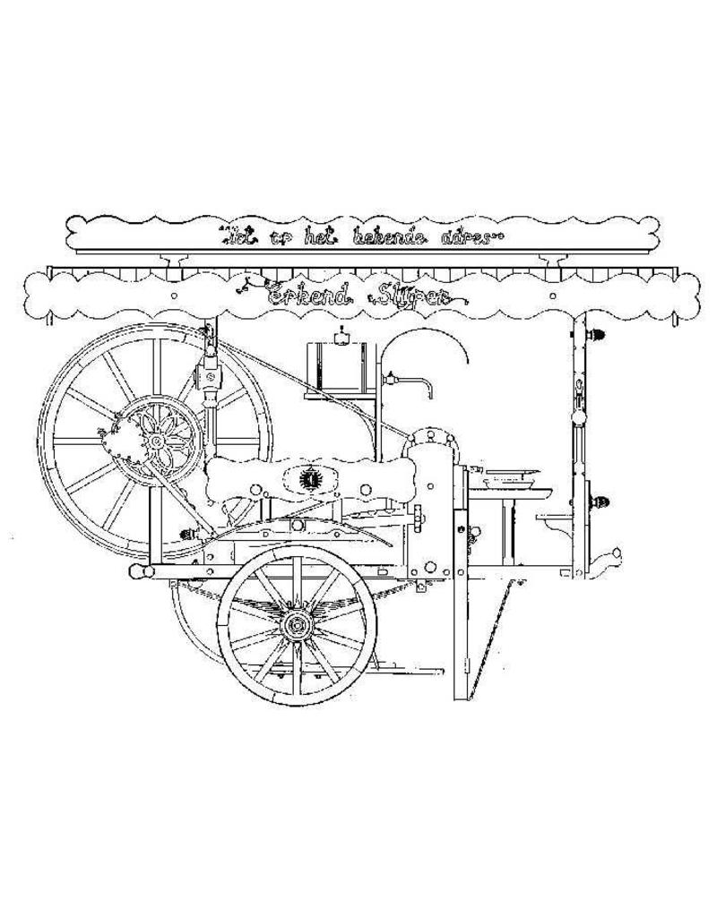 MBT Grote scharenslijpershandkar - Bouwtekening Schaal 1 : 8 (40.39.035)