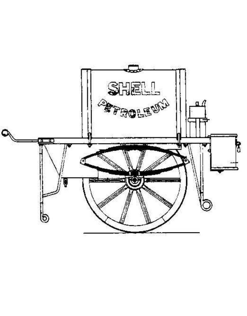 MBT Petroleum-Handkarren "Shell" - Bauzeichnung Maßstab 1 : 8 (40.39.045)