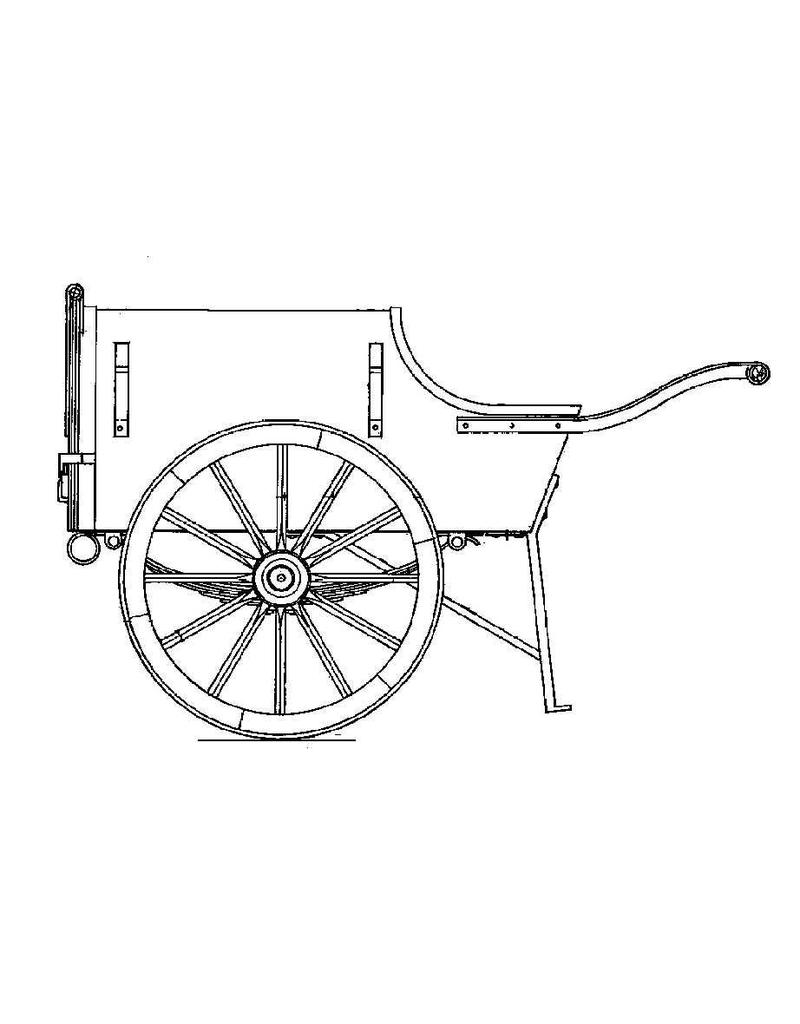 MBT Vuilnishandkar 250 liter - Bouwtekening Schaal 1 : 8 (40.39.052)