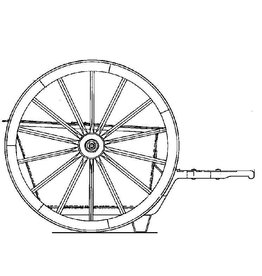MBT Vuilnishandkar 350 liter - Bouwtekening Schaal 1 : 8 (40.39.053)