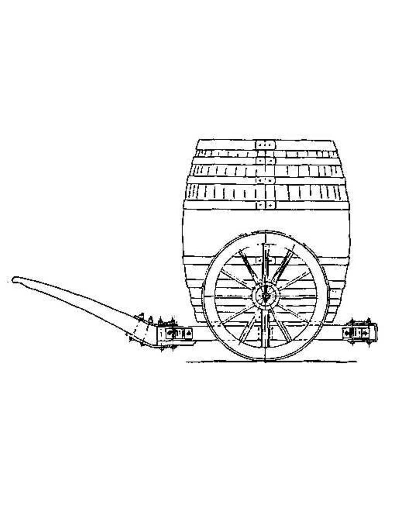 MBT Handkarre + Fass aus dem Hafen von Antwerpen - Bauzeichnung Maßstab 1 : 8 (40.39.063)