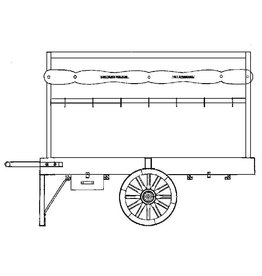 MBT Kortrijker Wollwagen - Bauzeichnung Maßstab 1 : 8 (40.39.064)