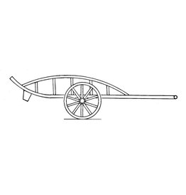 MBT Heuhandwagen aus Österreich - Bauzeichnung Maßstab 1 : 8 (40.39.065)