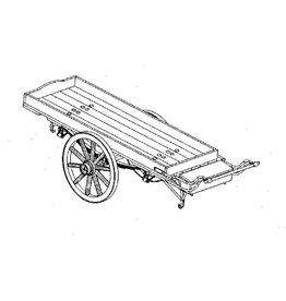 MBT Handwagen auf Brüsseler Federgestell - Bauzeichnung Maßstab 1 : 8 (40.39.066)
