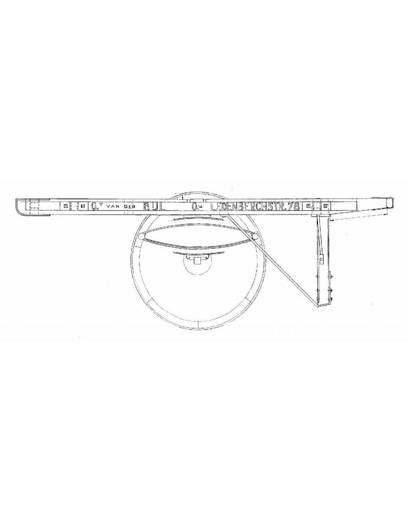 MBT Handkar der Paltrockmühle "de Otter", in Amsterdam - Bauzeichnung Maßstab 1 : 8 (40.39.070)