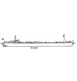 NVM 16.15.021 Tanker ms Europe 2127 Tonnen (1970) - Fongers-Korsten-Schiedam und Dordrecht