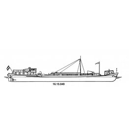 NVM 16.15.049 Tanker ms Veldhoven, Vollenhoven 500 Tonnen (1954) - VT