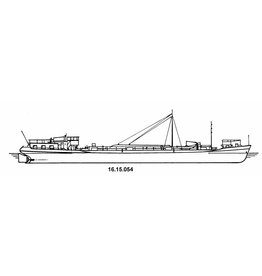 MBT 16.15.054 tanker MS Vriezenveen 500 tonnes (1951) - VT