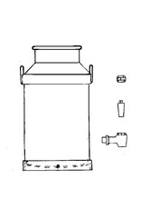 MBT Melkbus met kraan 40 liter - Bouwtekening Schaal 1 : 8 (40.41.012)
