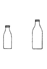 NVM 40.41.017 Glasmilchflaschen
