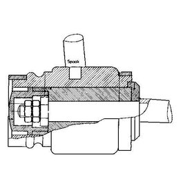 MBT "Collings Patent" Wagenachse - Bauzeichnung Maßstab 1 : 8 (40.41.020)