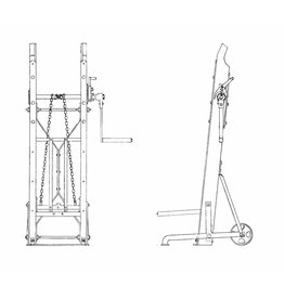 MBT Zakkenhef van de "Molen van Toet", te Wapserveen - Bouwtekening Schaal 1 : 8 (40.41.041)
