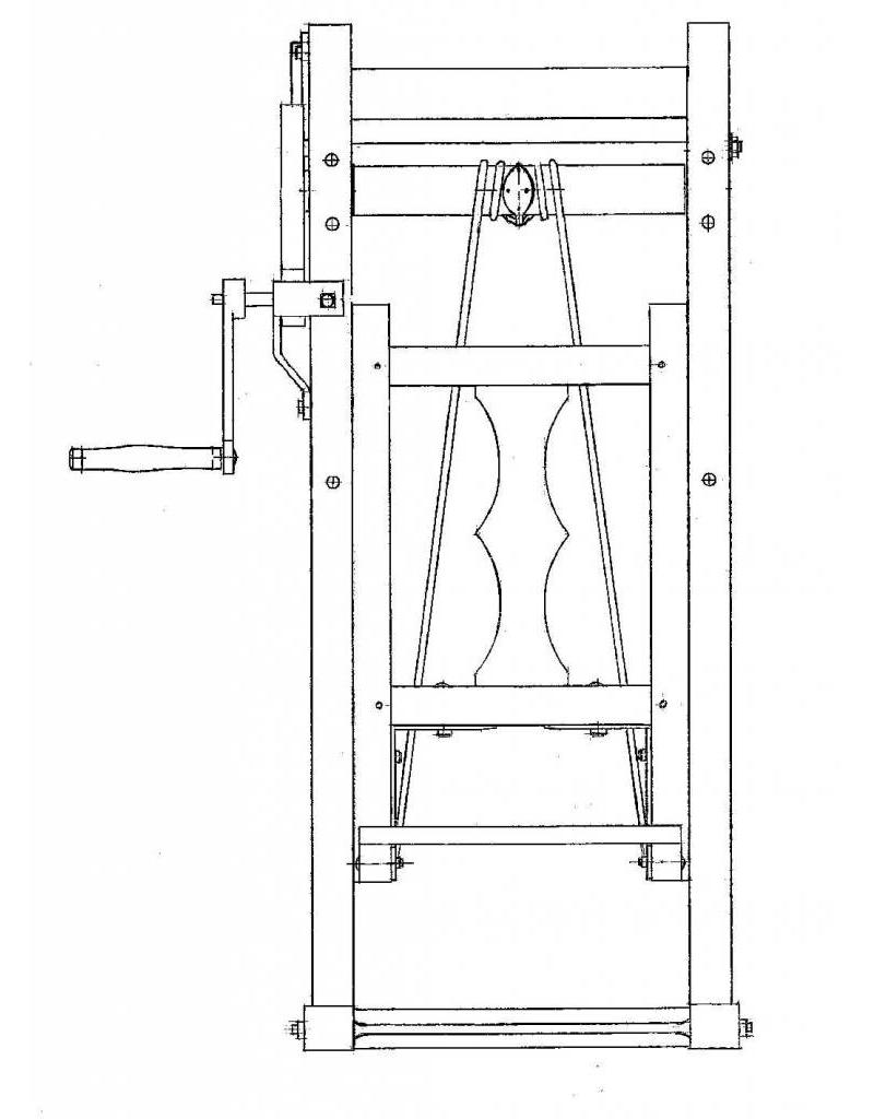 MBT Sackaufzug aus Beernem (B) - Bauzeichnung Maßstab 1 : 8 (40.41.042)