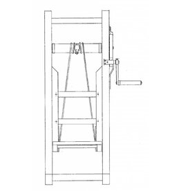 MBT Zakkenlift uit Beernem (B) - Bouwtekening Schaal 1 : 8 (40.41.043)