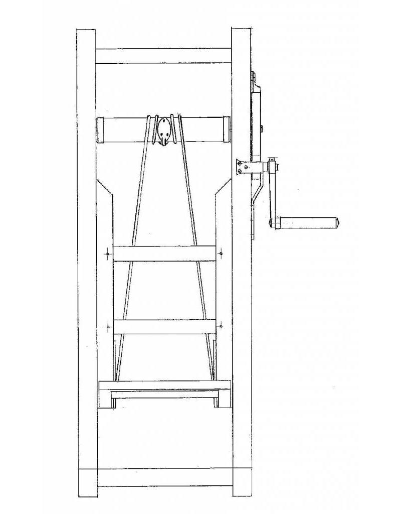 MBT Zakkenlift uit Beernem (B) - Bouwtekening Schaal 1 : 8 (40.41.043)