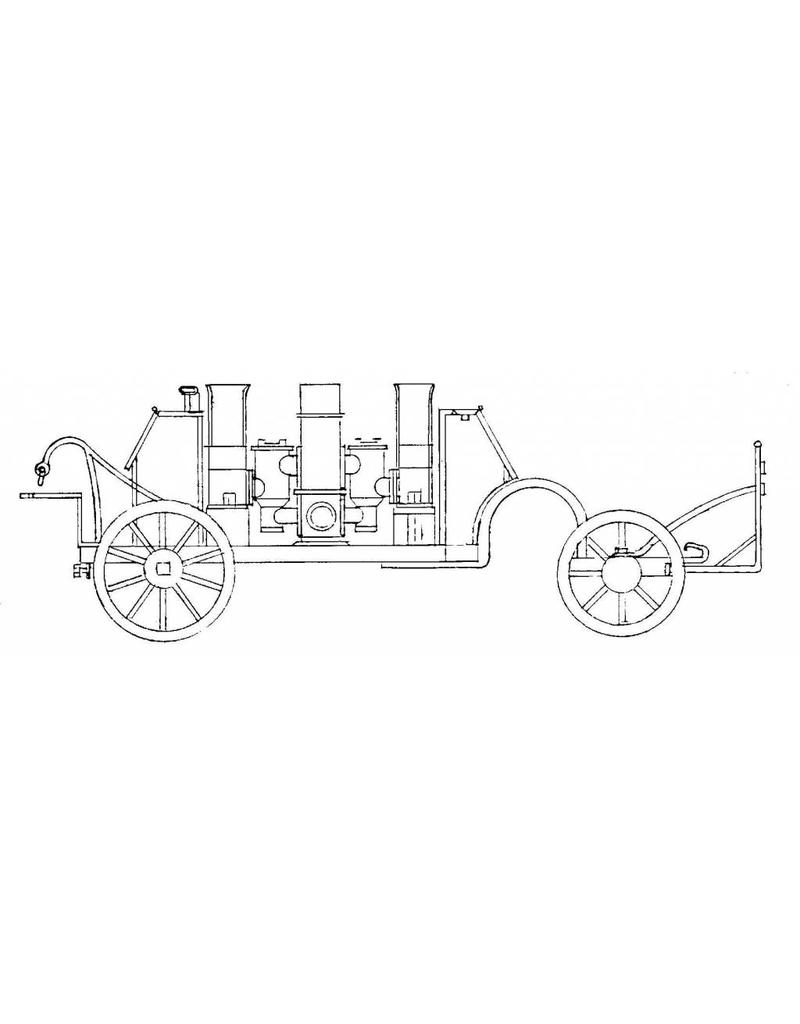 MBT Handbrandspuit uit Barneveld, ca. 1910 - Bouwtekening Schaal 1 : 8 (40.42.004)