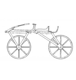 MBT Loopfiets ?817 "draisine" uit Duitsland - Bouwtekening Schaal 1 : 8 (40.43.001)