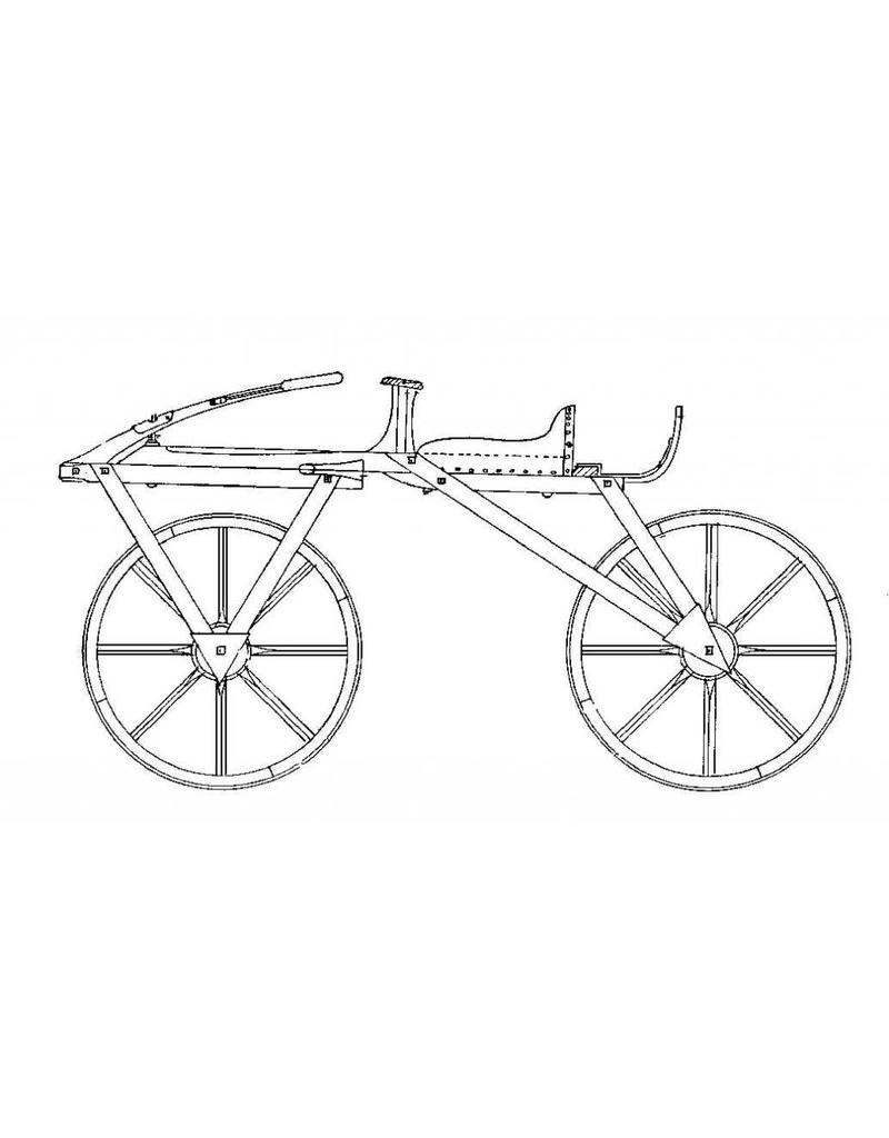 MBT Loopfiets ?817 "draisine" uit Duitsland - Bouwtekening Schaal 1 : 8 (40.43.001)