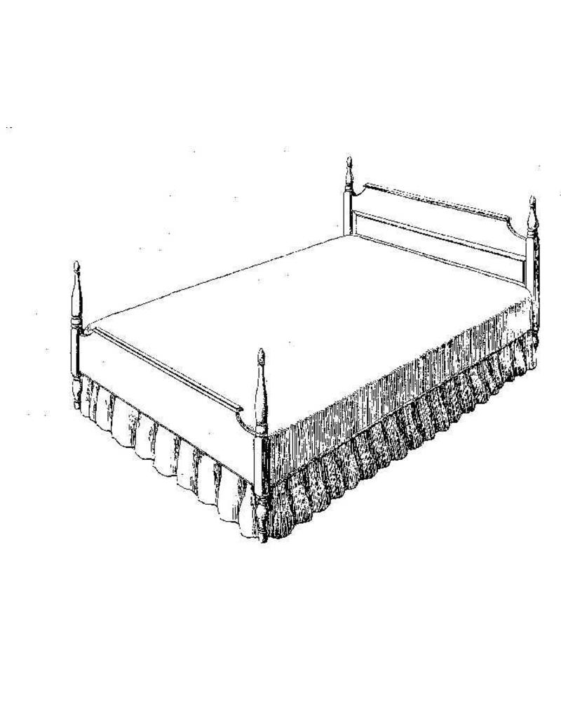 MBT Bed in colonial stijl - Bouwtekening Schaal 1 : N/A (45.04.001)