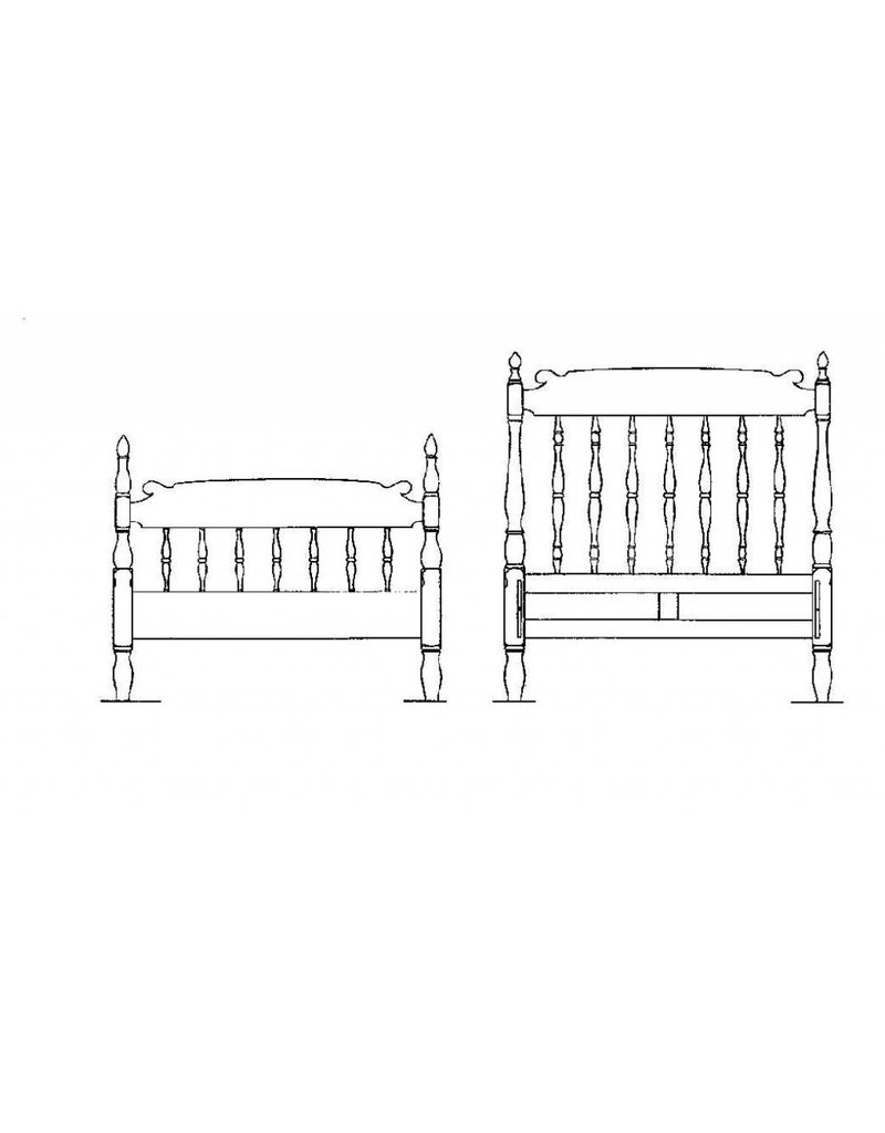 MBT 45.04.002 bed in colonial stijl