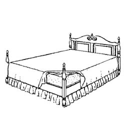 MBT 45.04.003 double bed in colonial style