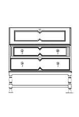 MBT Jacobean schrijfbureau - Bouwtekening Schaal 1 : N/A (45.06.001)
