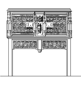 MBT Gotisches Sideboard - Bauzeichnung Maßstab 1 : N/A (45.15.001)