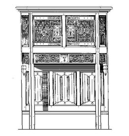 MBT Gothisch dressoir - Bouwtekening Schaal 1 : N/A (45.15.002)