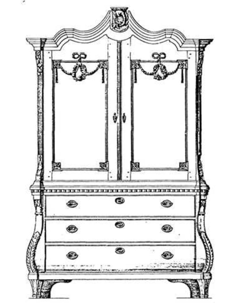 MBT Kabinet (Louis XV-XVI) - Bouwtekening Schaal 1 : N/A (45.16.001)