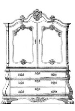 MBT Kabinet (Louis XV) - Bouwtekening Schaal 1 : N/A (45.16.003)